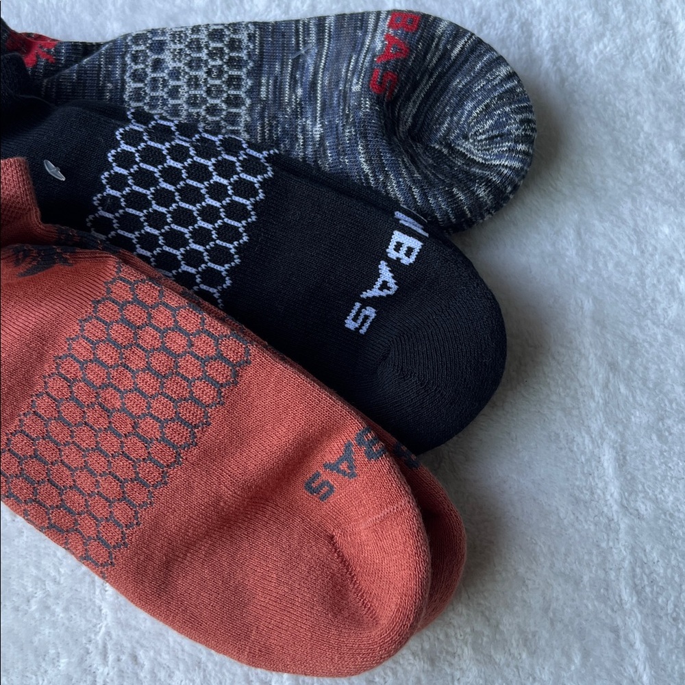 (3) Bombas Solid Ankle Socks- Unisex